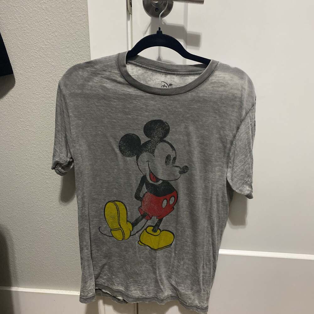 Disney Mickey Mouse Gray Graphic Tee